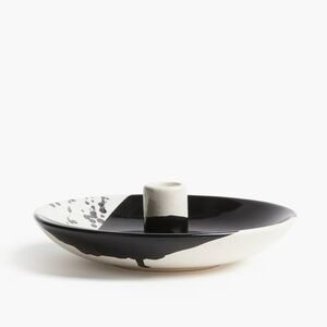 Black and White Candle Holder 2 pieces